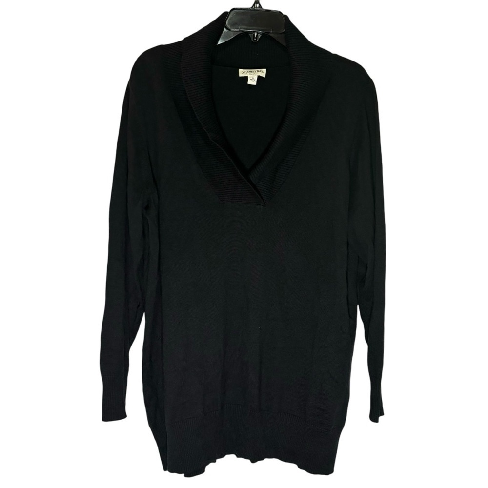 St. John’s Bay Draped V-Neck Knit Long Sleeve Sweater Women’s Size 1X